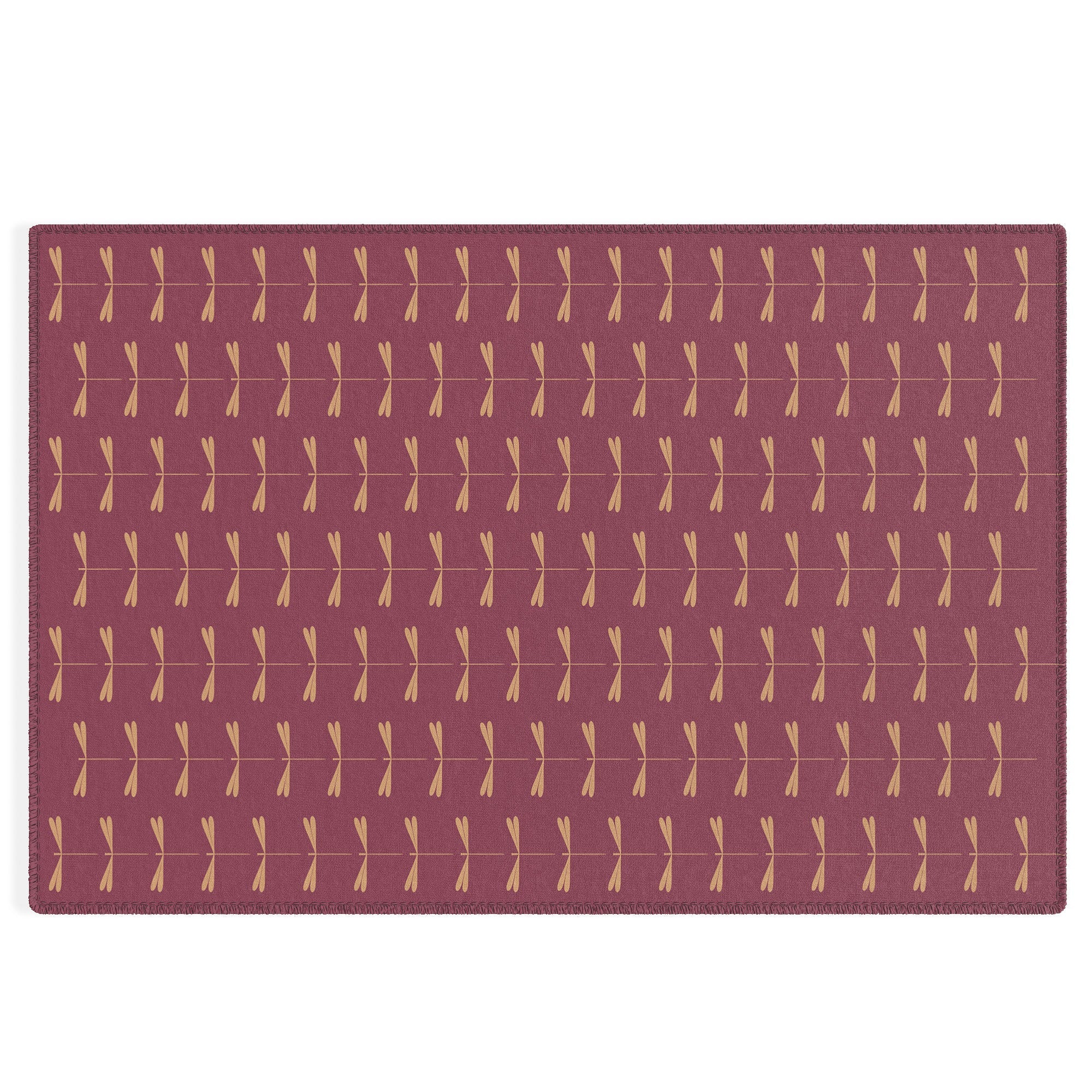 Colour Poems Dragonfly Pattern Mauve Outdoor Rug