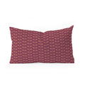 Colour Poems Dragonfly Pattern Mauve Oblong Throw Pillow