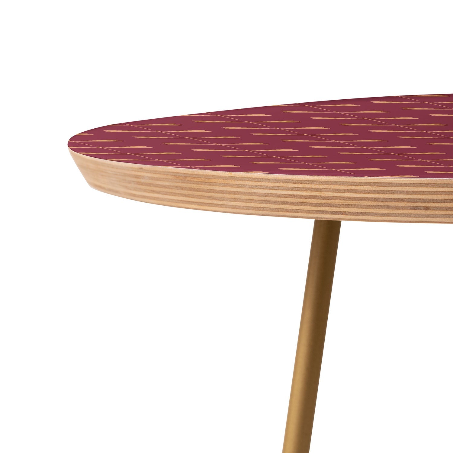 Colour Poems Dragonfly Pattern Mauve Round Side Table