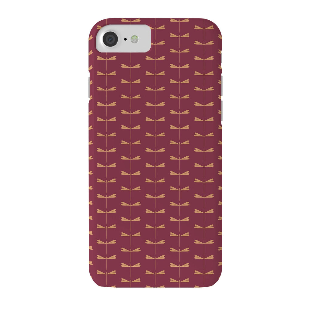 Colour Poems Dragonfly Pattern Mauve Phone Case