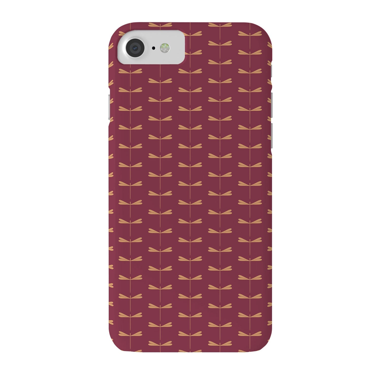 Colour Poems Dragonfly Pattern Mauve Phone Case