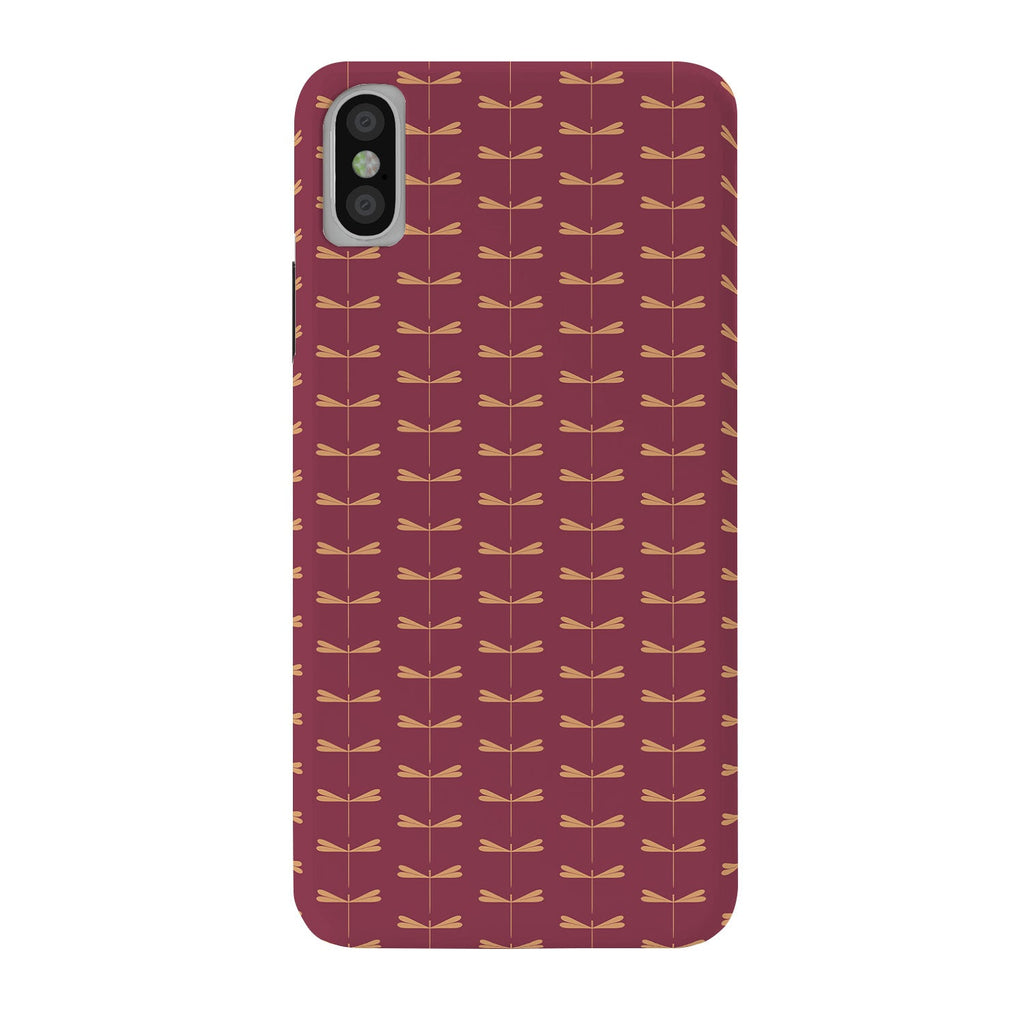 Colour Poems Dragonfly Pattern Mauve Phone Case