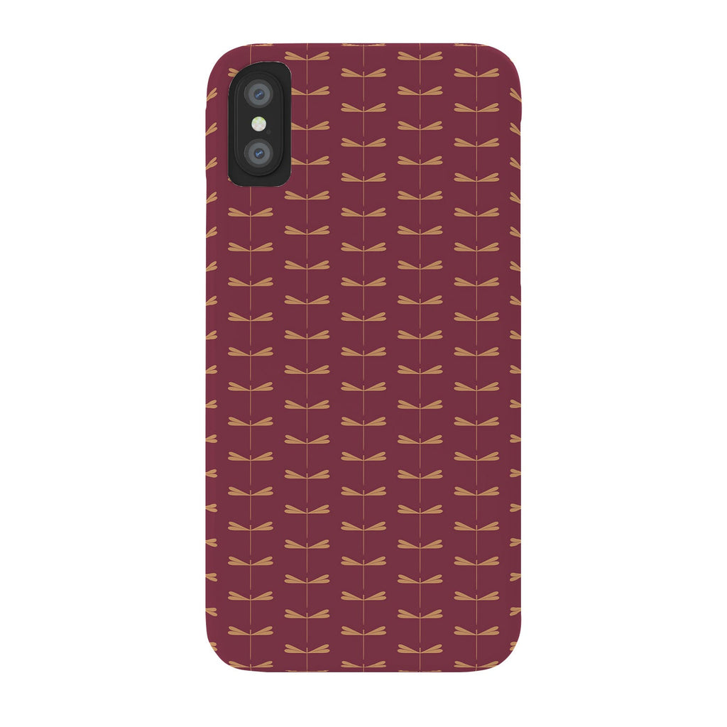 Colour Poems Dragonfly Pattern Mauve Phone Case