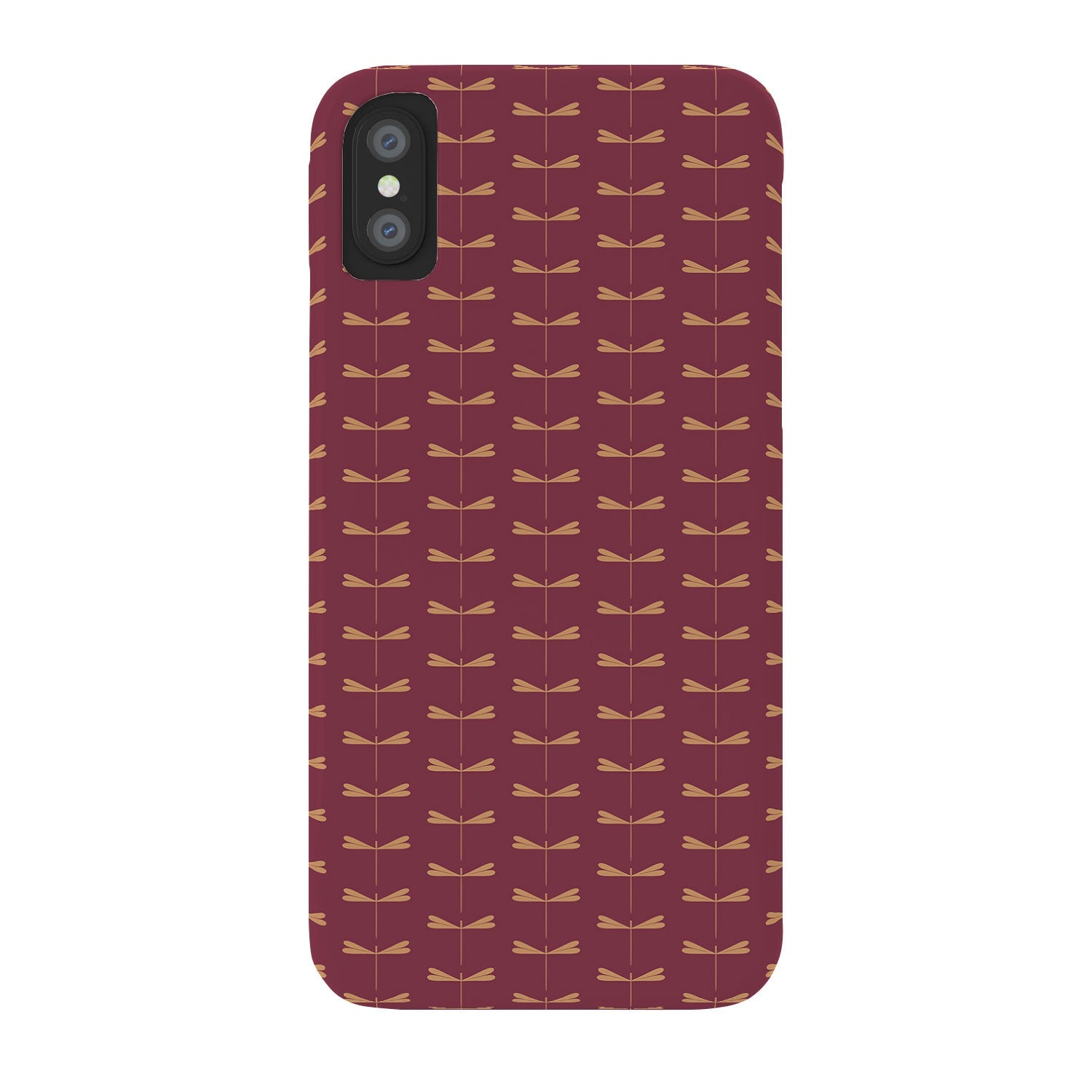 Colour Poems Dragonfly Pattern Mauve Phone Case