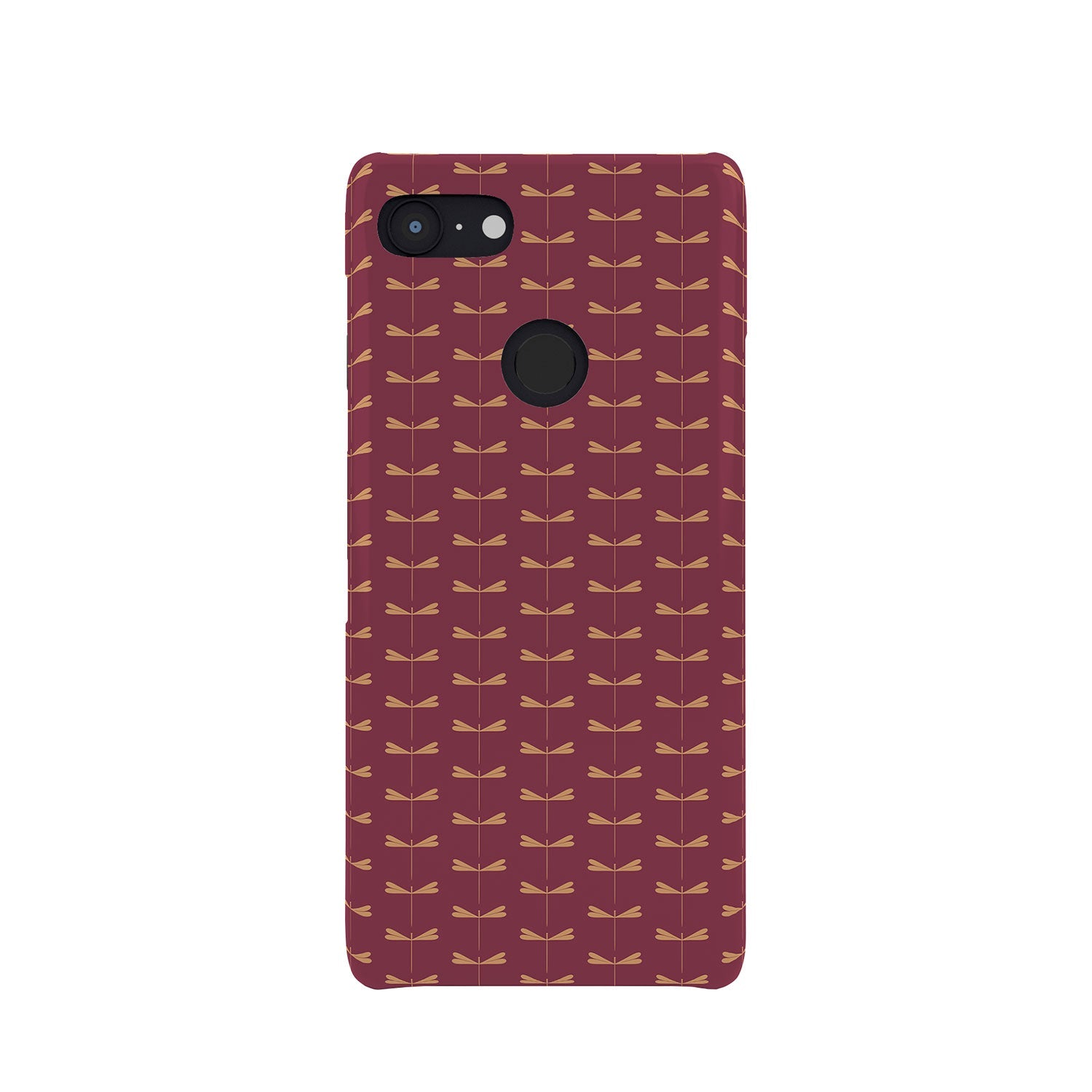 Colour Poems Dragonfly Pattern Mauve Phone Case
