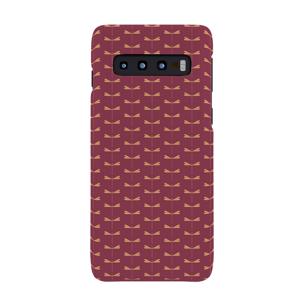 Colour Poems Dragonfly Pattern Mauve Phone Case