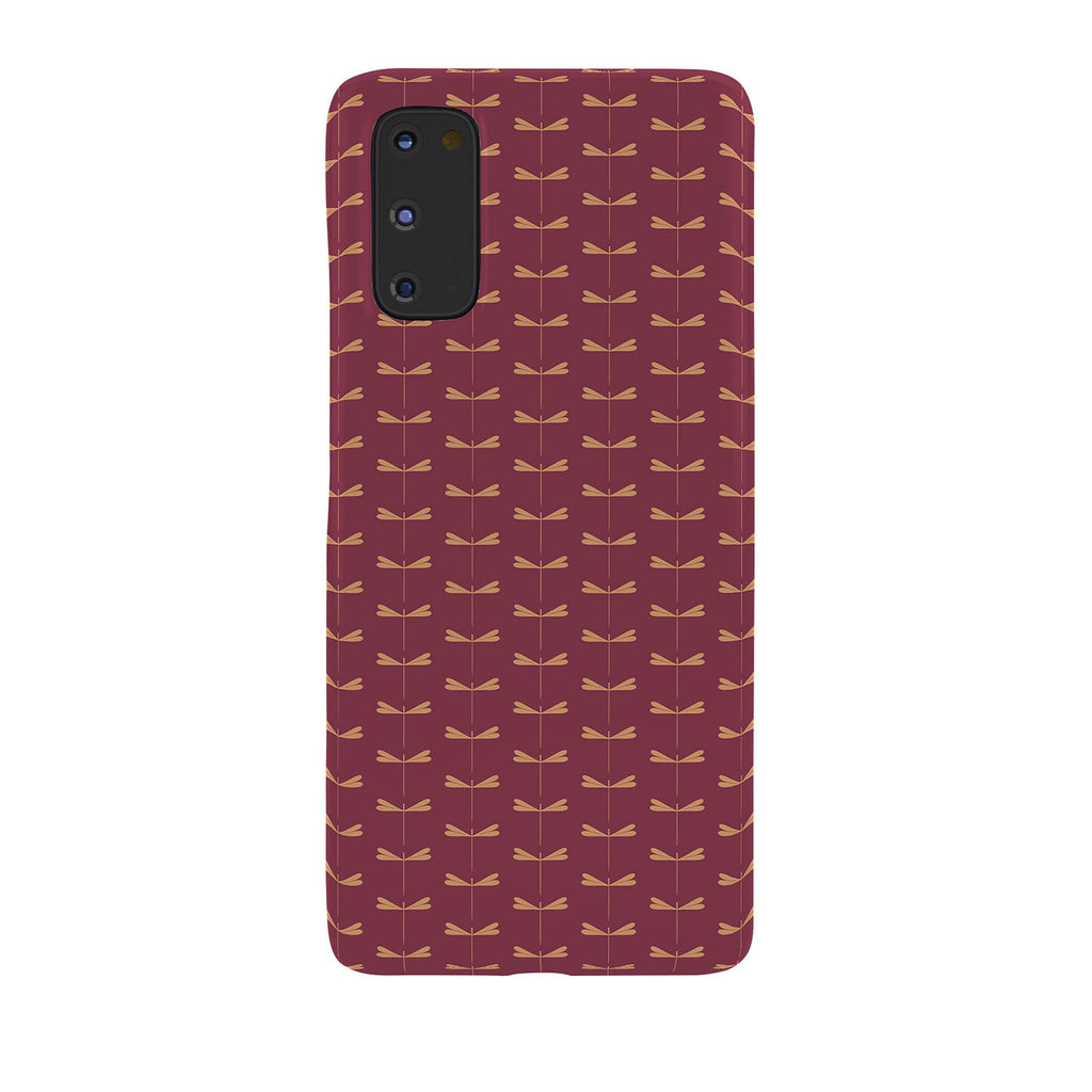 Colour Poems Dragonfly Pattern Mauve Phone Case