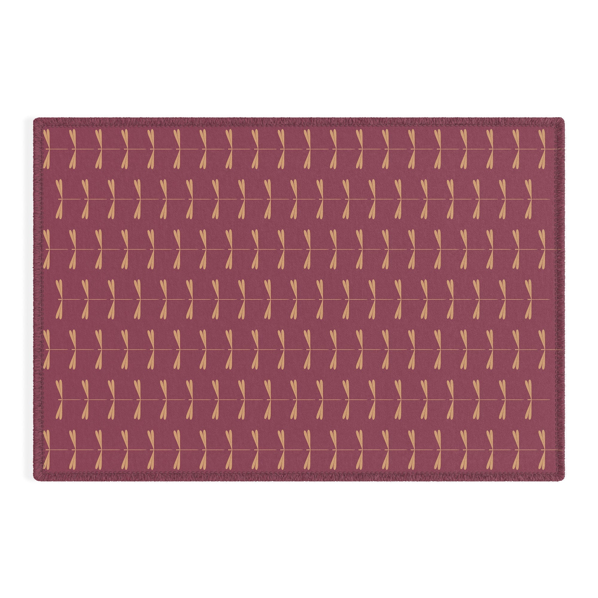 Colour Poems Dragonfly Pattern Mauve Outdoor Rug