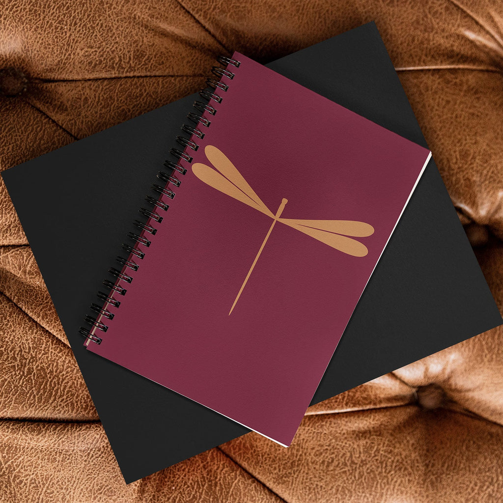 Colour Poems Dragonfly Pattern Mauve Spiral Notebook