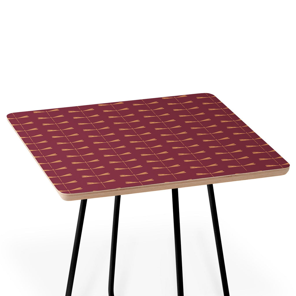 Colour Poems Dragonfly Pattern Mauve Side Table