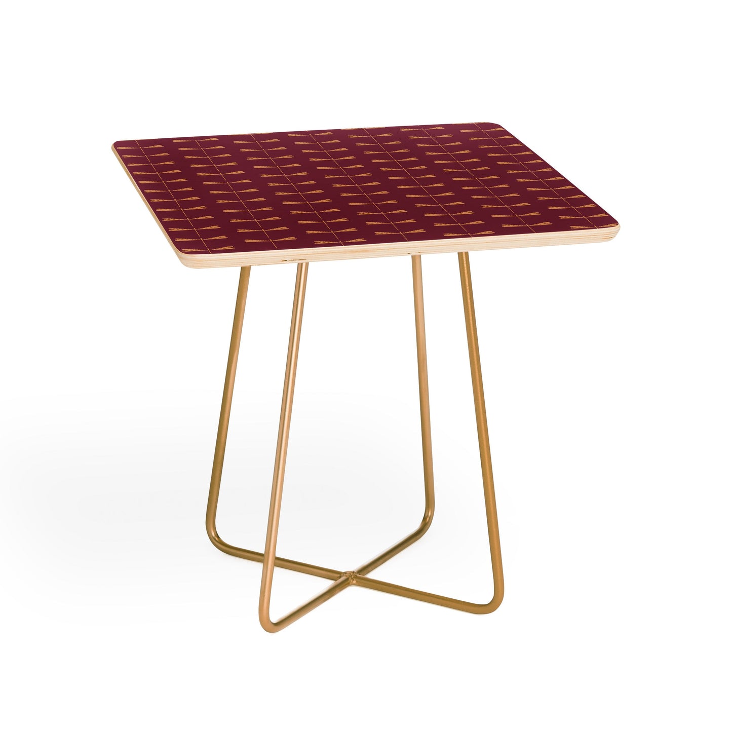 Colour Poems Dragonfly Pattern Mauve Side Table