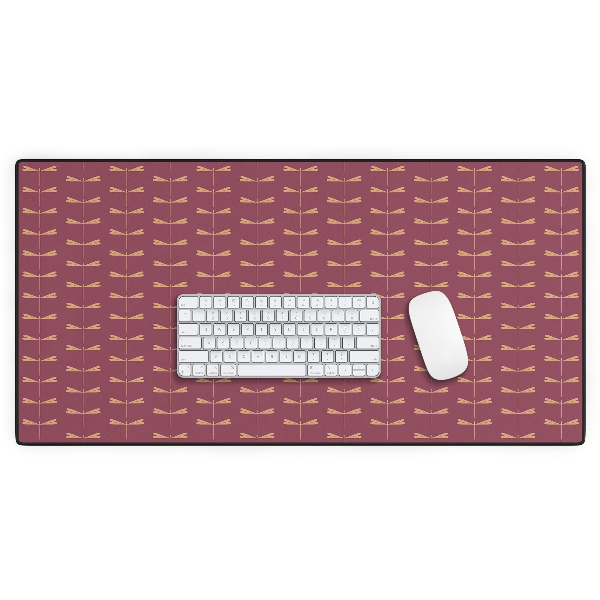 Colour Poems Dragonfly Pattern Mauve Desk Mat