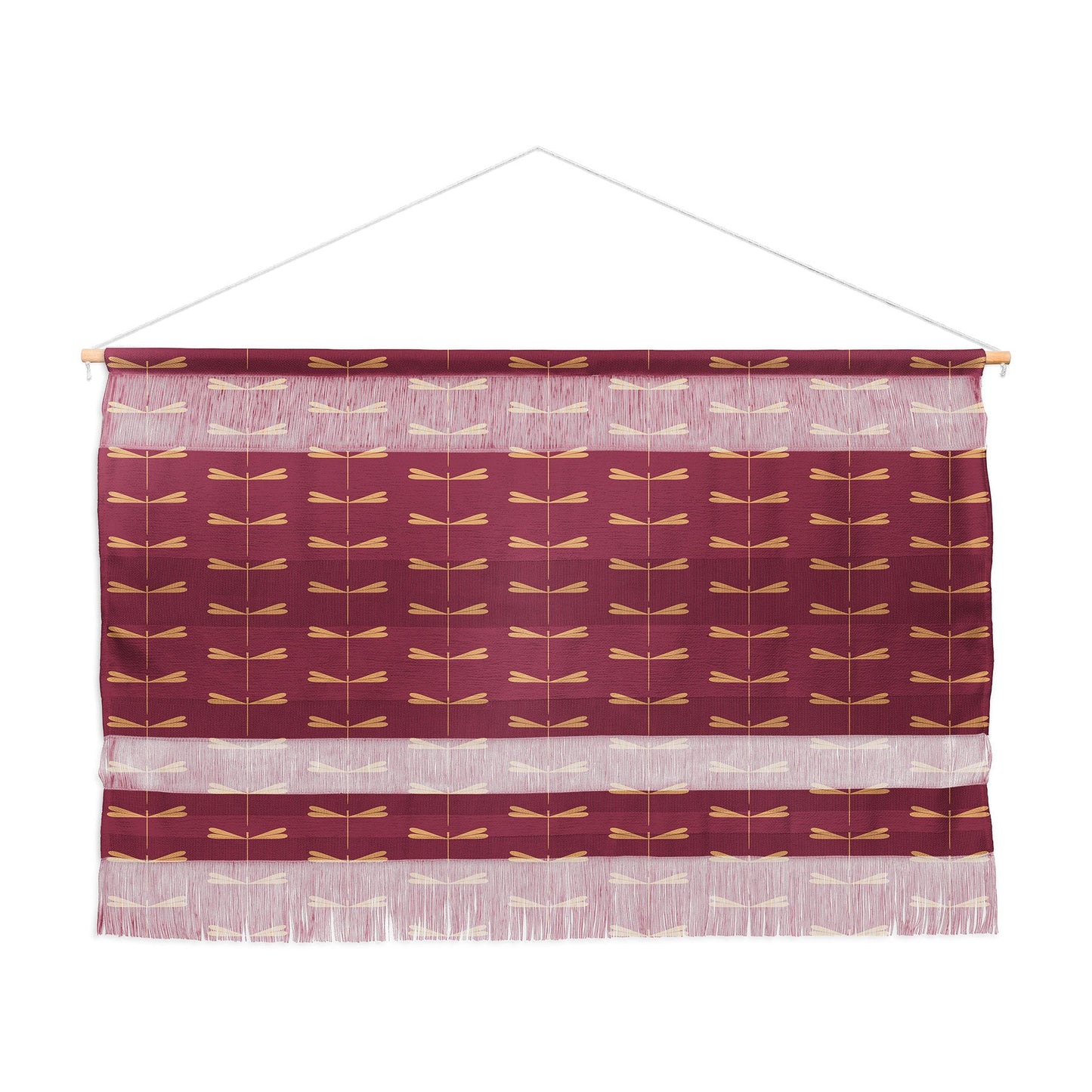 Colour Poems Dragonfly Pattern Mauve Wall Hanging Landscape