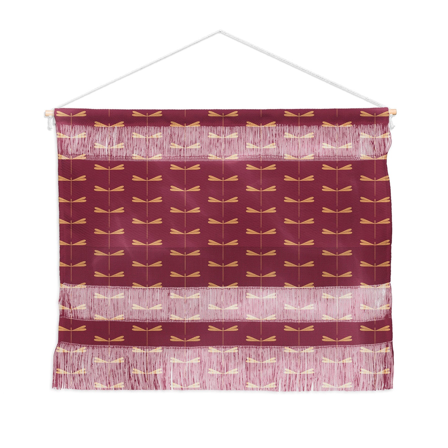 Colour Poems Dragonfly Pattern Mauve Wall Hanging Landscape