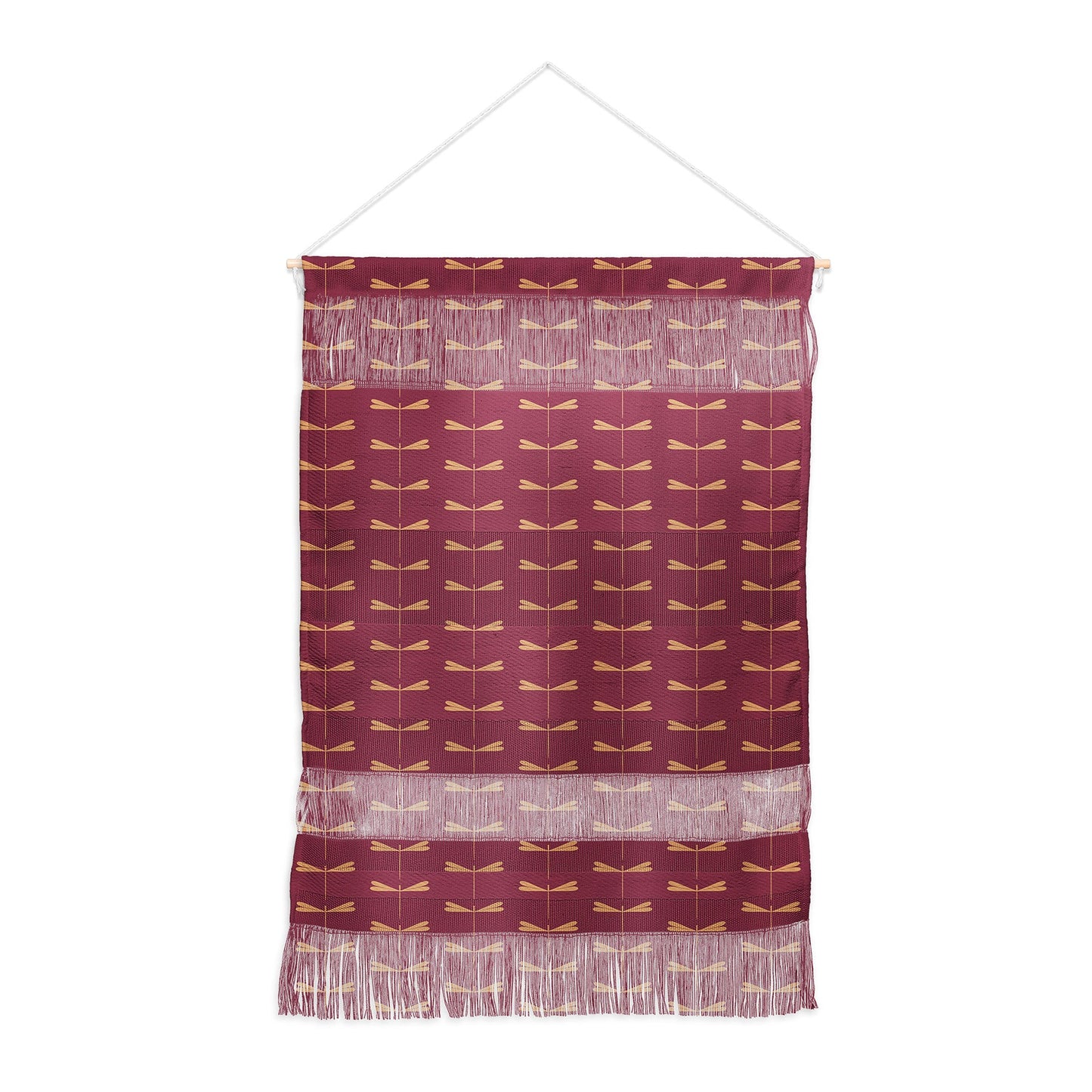 Colour Poems Dragonfly Pattern Mauve Wall Hanging Portrait
