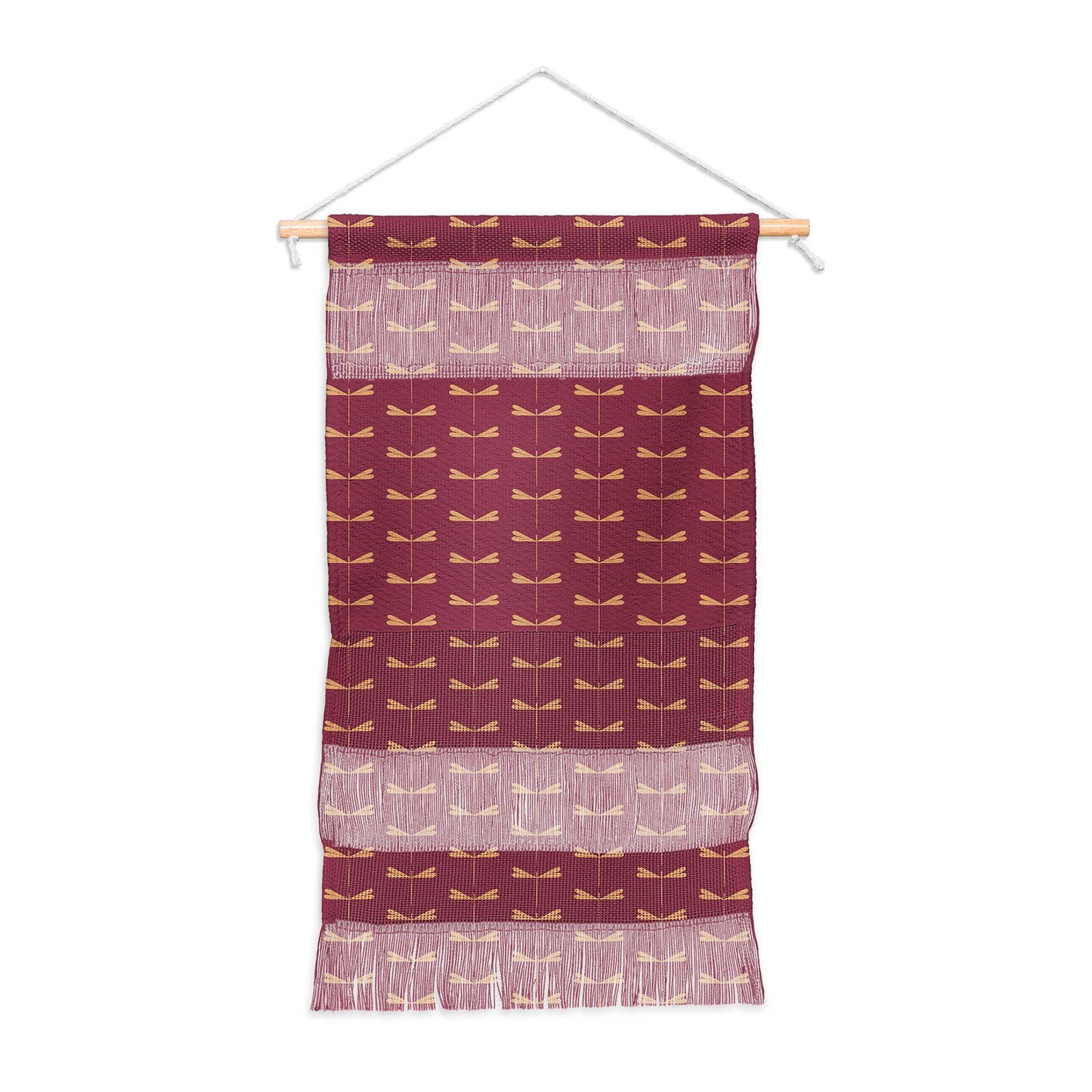 Colour Poems Dragonfly Pattern Mauve Wall Hanging Portrait