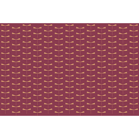 Colour Poems Dragonfly Pattern Mauve Wall Mural