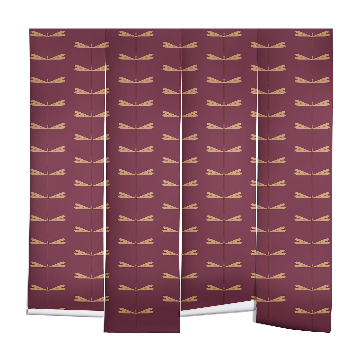 Colour Poems Dragonfly Pattern Mauve Wall Mural
