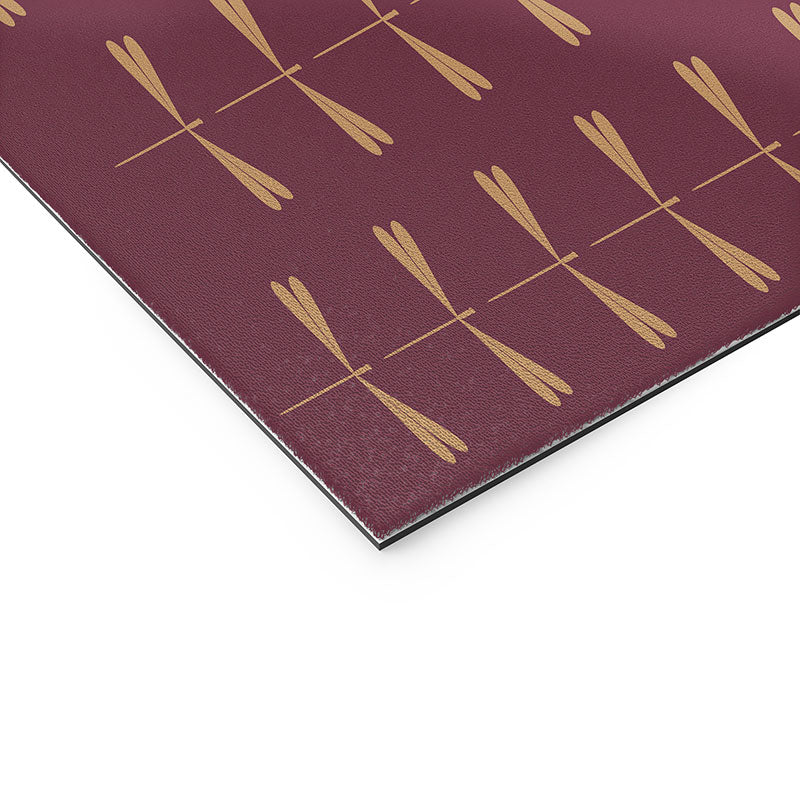 Colour Poems Dragonfly Pattern Mauve Welcome Mat