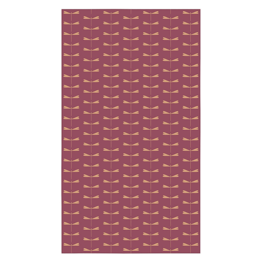 Colour Poems Dragonfly Pattern Mauve Tablecloth