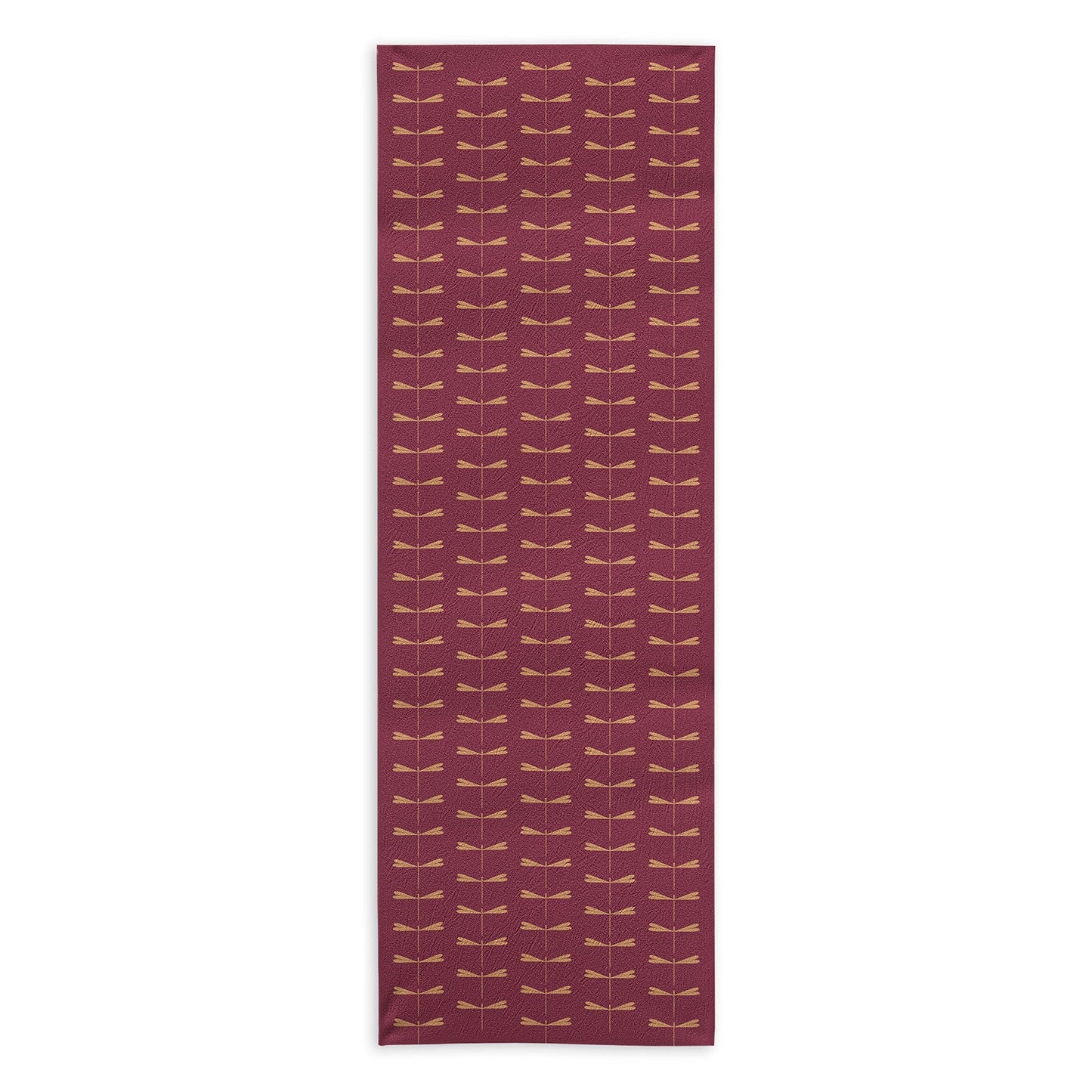 Colour Poems Dragonfly Pattern Mauve Yoga Towel
