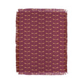 Colour Poems Dragonfly Pattern Mauve Throw Blanket