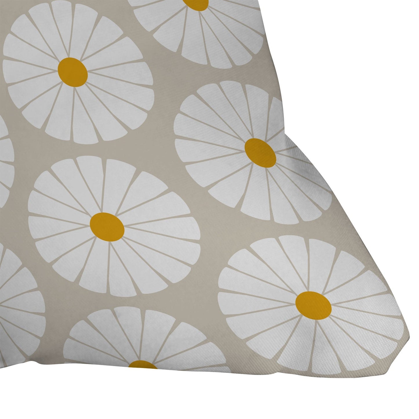 colour poems II Minimal Botanical Pattern Daisy Outdoor Throw Pillow