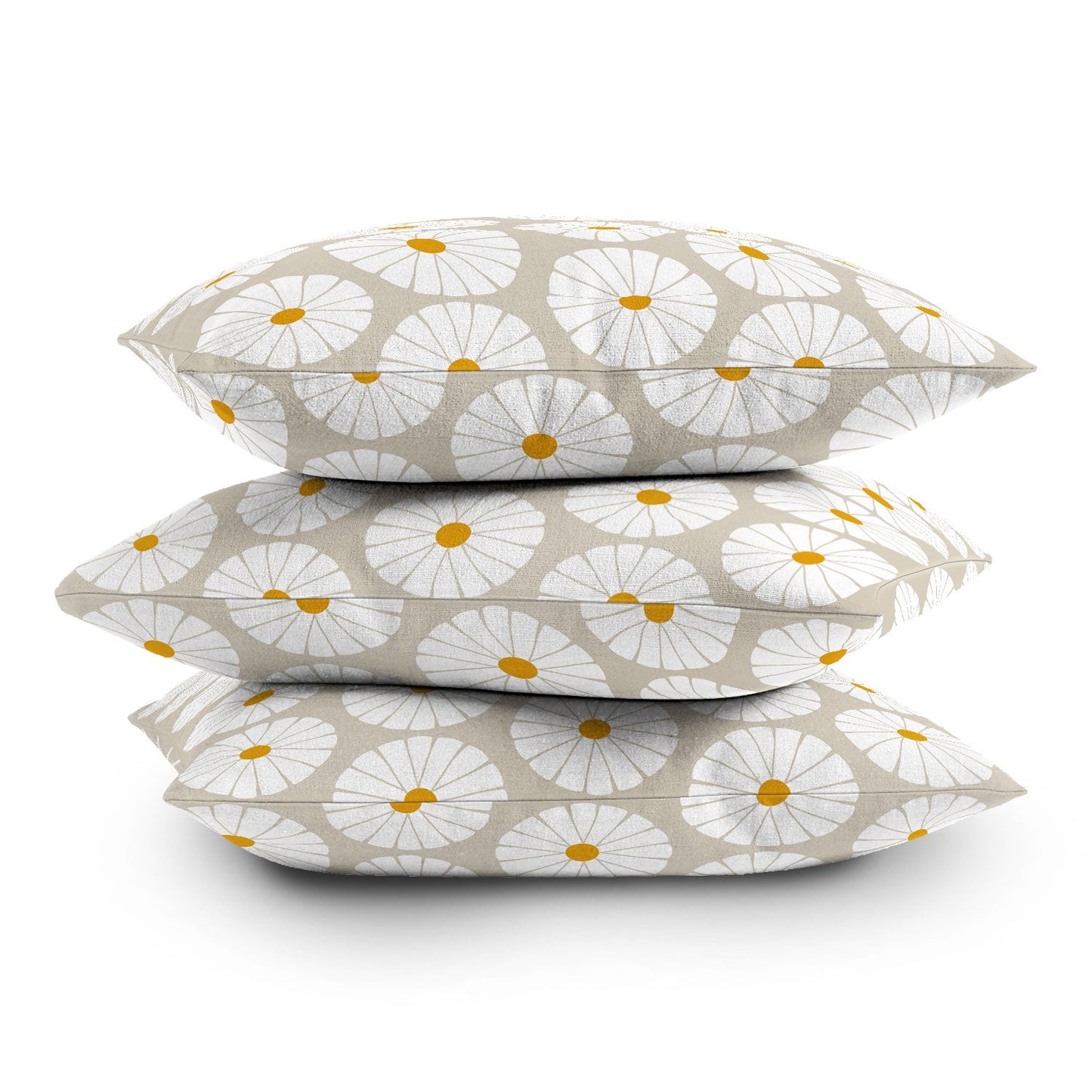 colour poems II Minimal Botanical Pattern Daisy Outdoor Throw Pillow