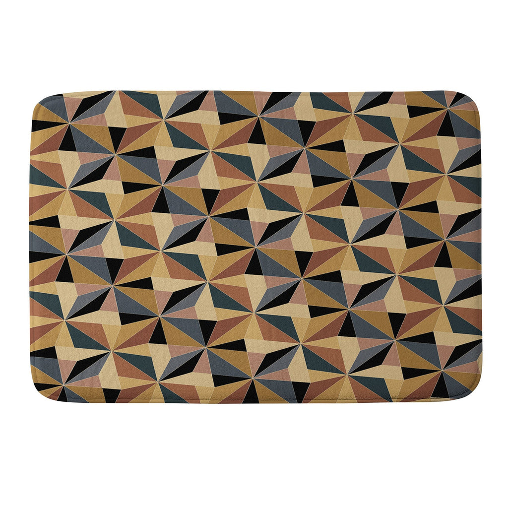 Colour Poems Kaleidoscope I Memory Foam Bath Mat