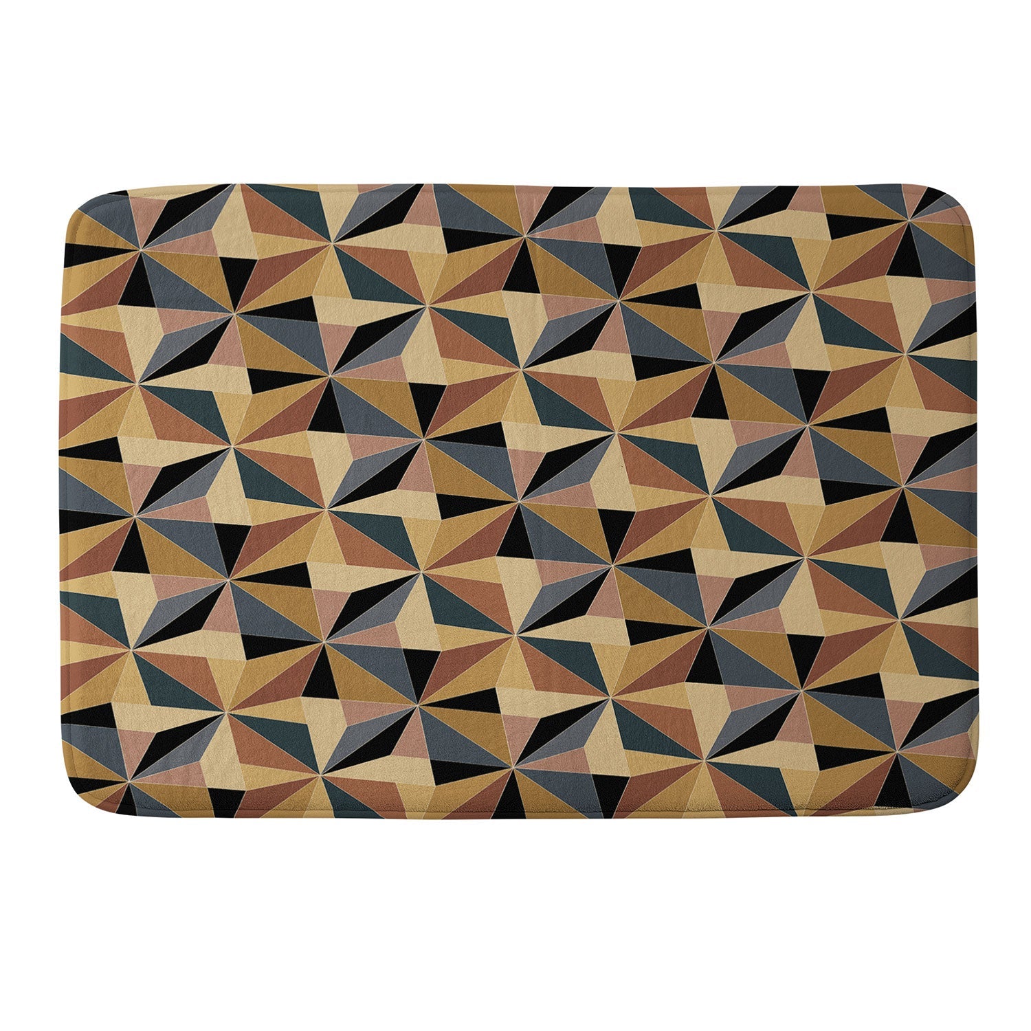 Colour Poems Kaleidoscope I Memory Foam Bath Mat