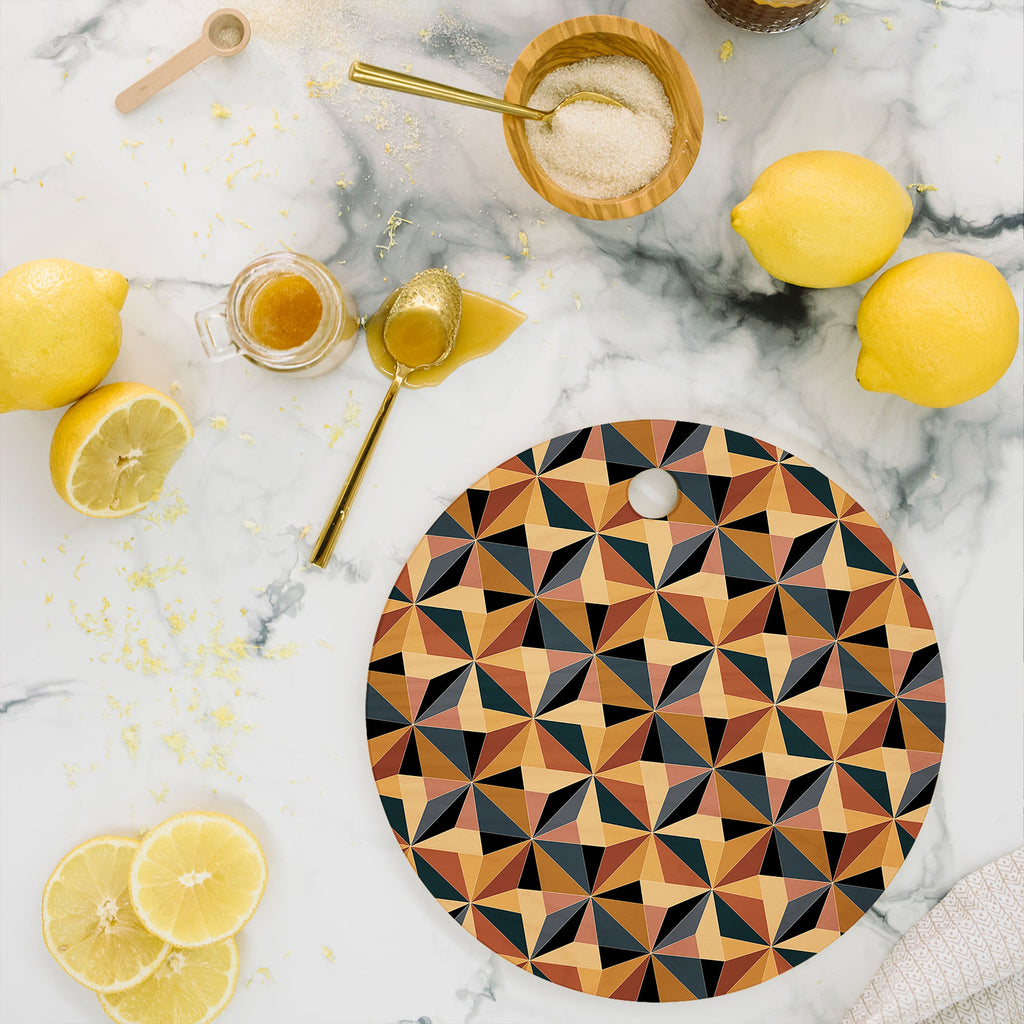 Colour Poems Kaleidoscope I Cutting Board Round