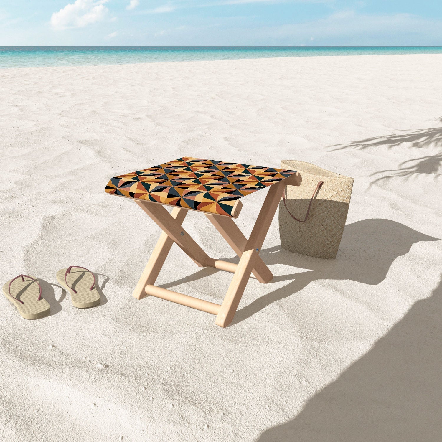 Colour Poems Kaleidoscope I Folding Stool