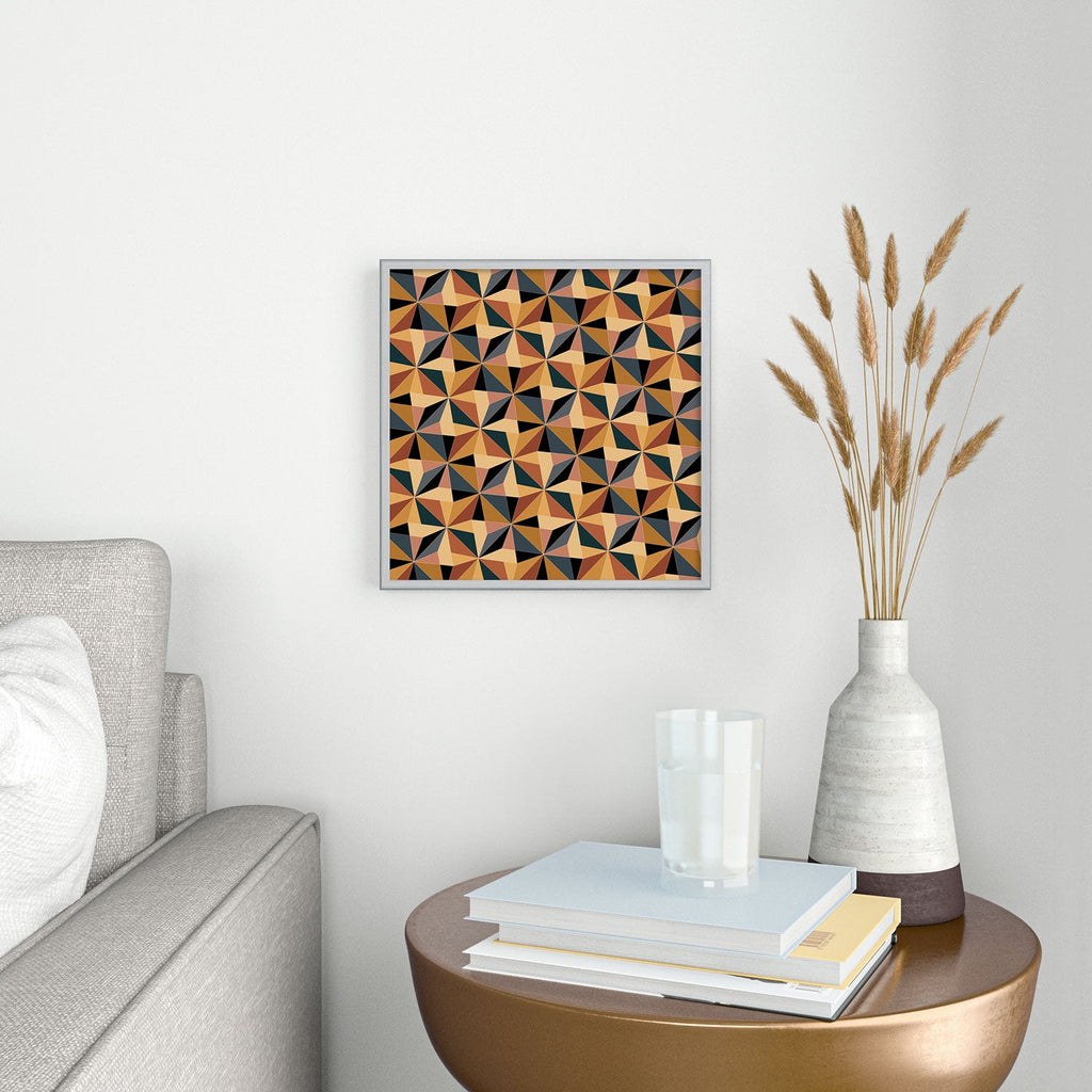 Colour Poems Kaleidoscope I Square Metal Framed Art Print