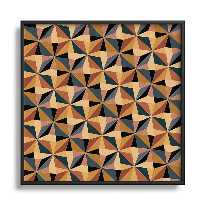 Colour Poems Kaleidoscope I Square Metal Framed Art Print