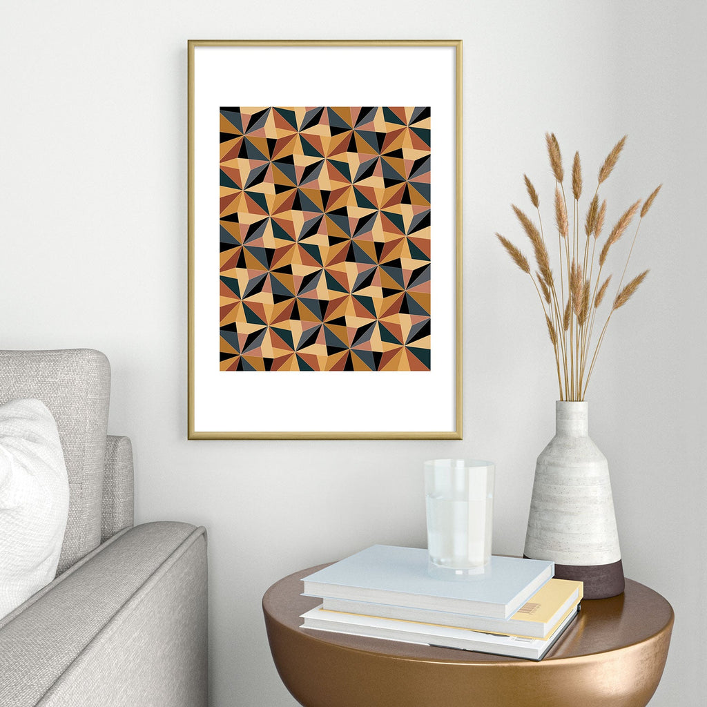 Colour Poems Kaleidoscope I Metal Framed Art Print