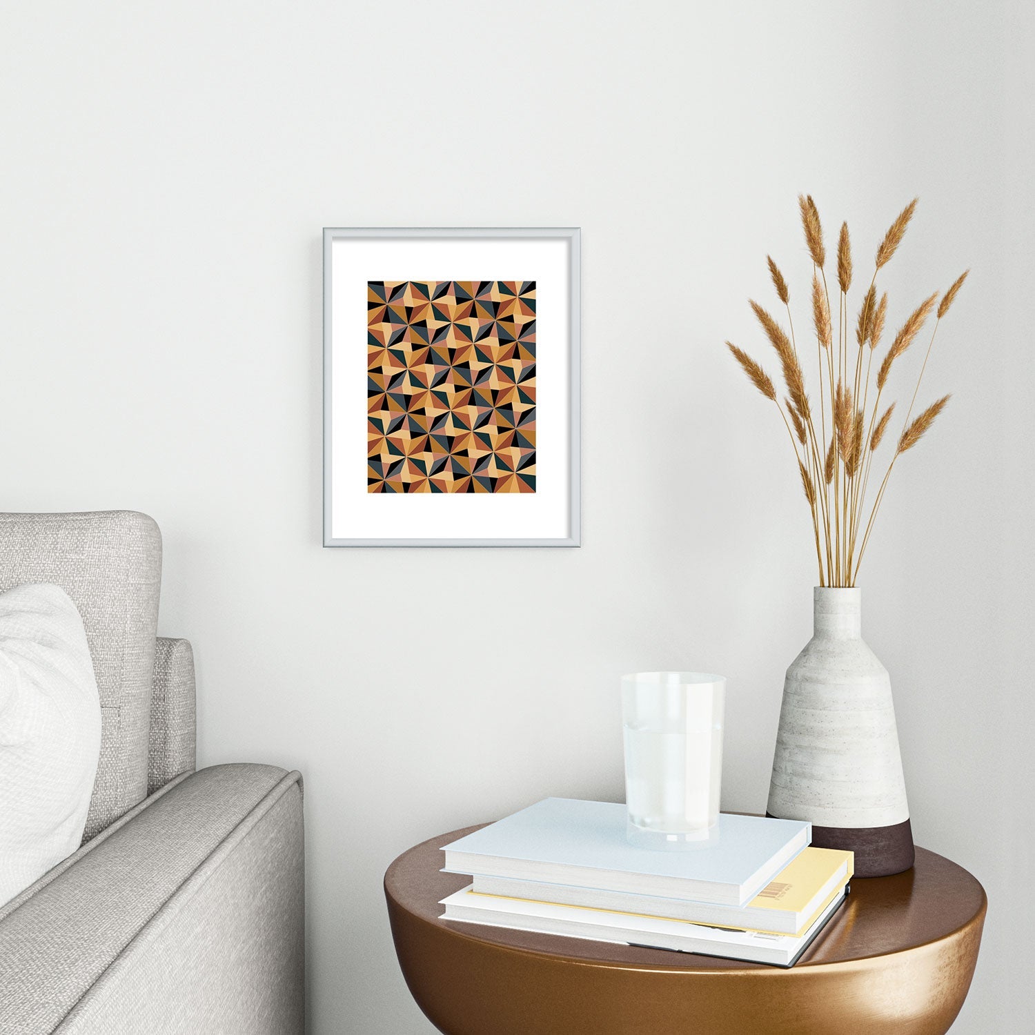 Colour Poems Kaleidoscope I Metal Framed Art Print