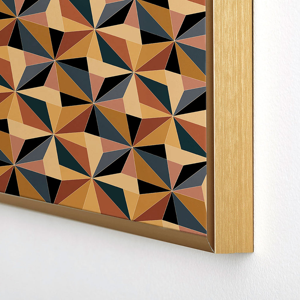 Colour Poems Kaleidoscope I Square Metal Framed Art Print