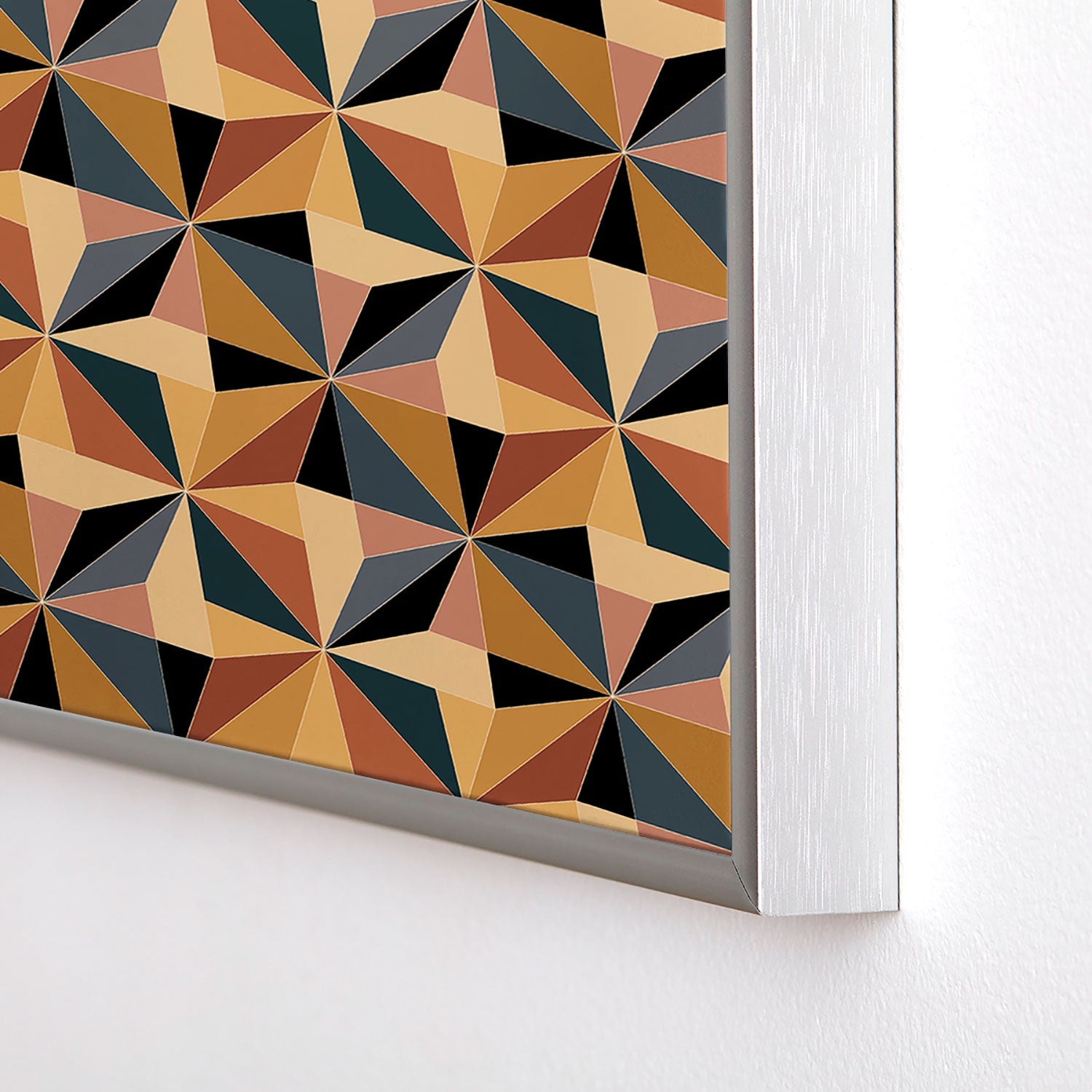 Colour Poems Kaleidoscope I Square Metal Framed Art Print
