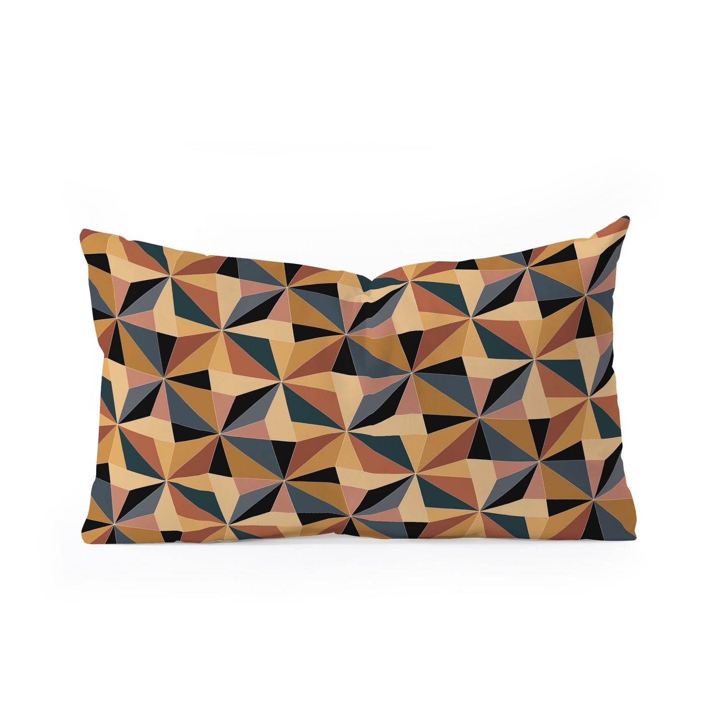 Colour Poems Kaleidoscope I Oblong Throw Pillow