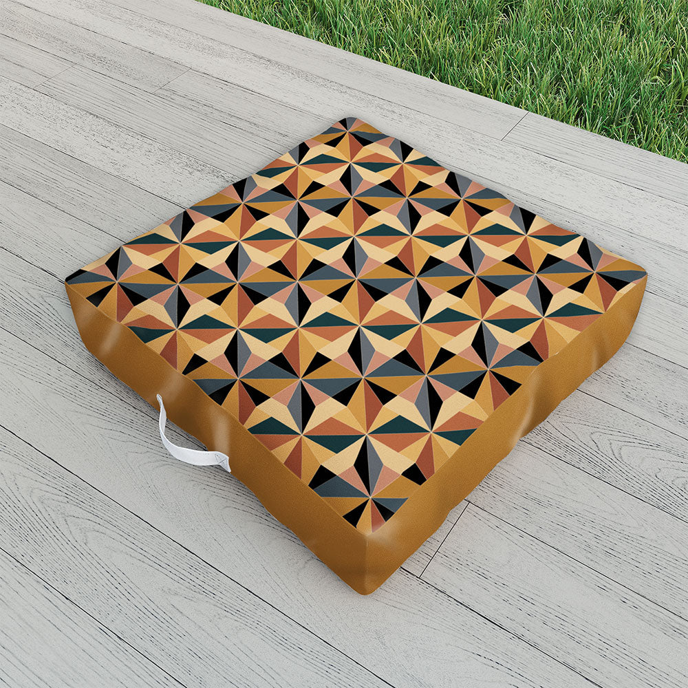 Colour Poems Kaleidoscope I Outdoor Floor Cushion