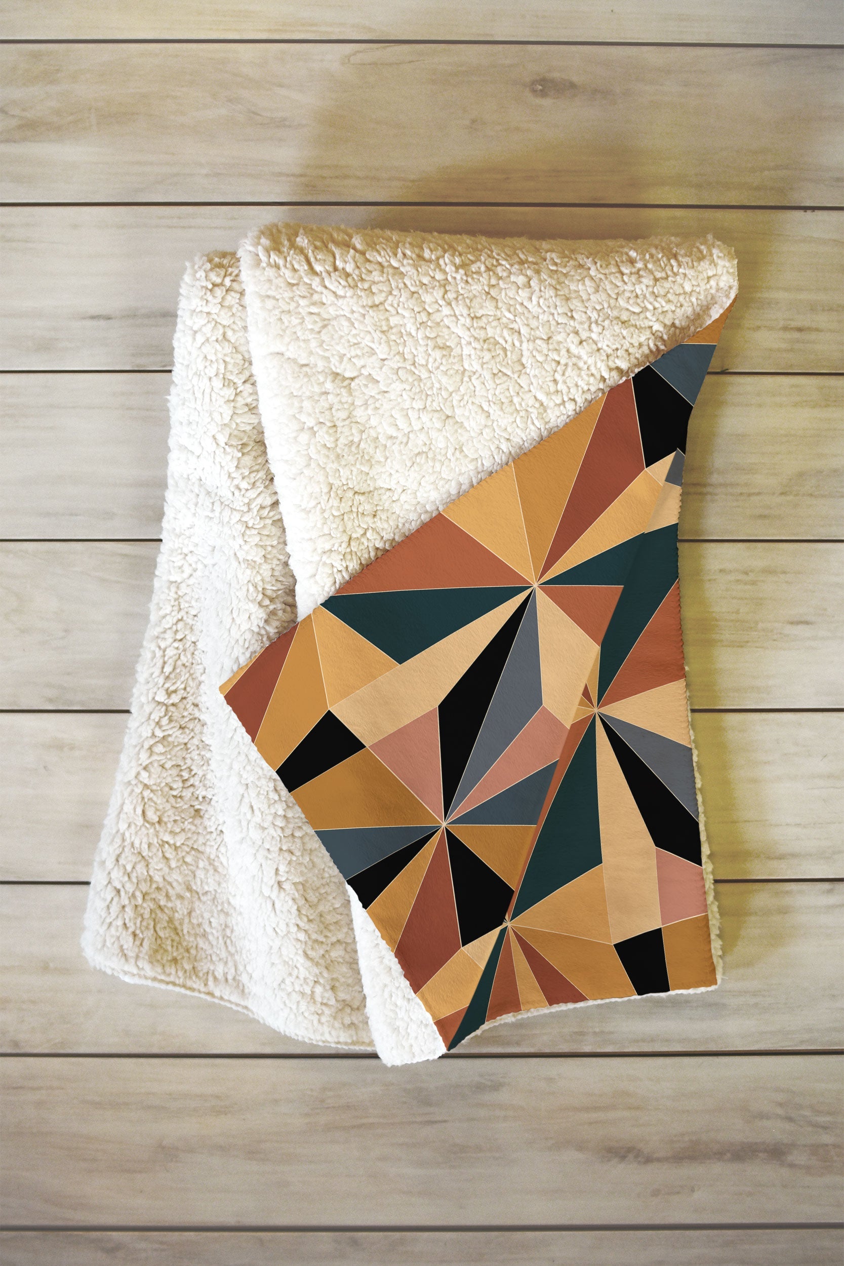Colour Poems Kaleidoscope I Fleece Throw Blanket