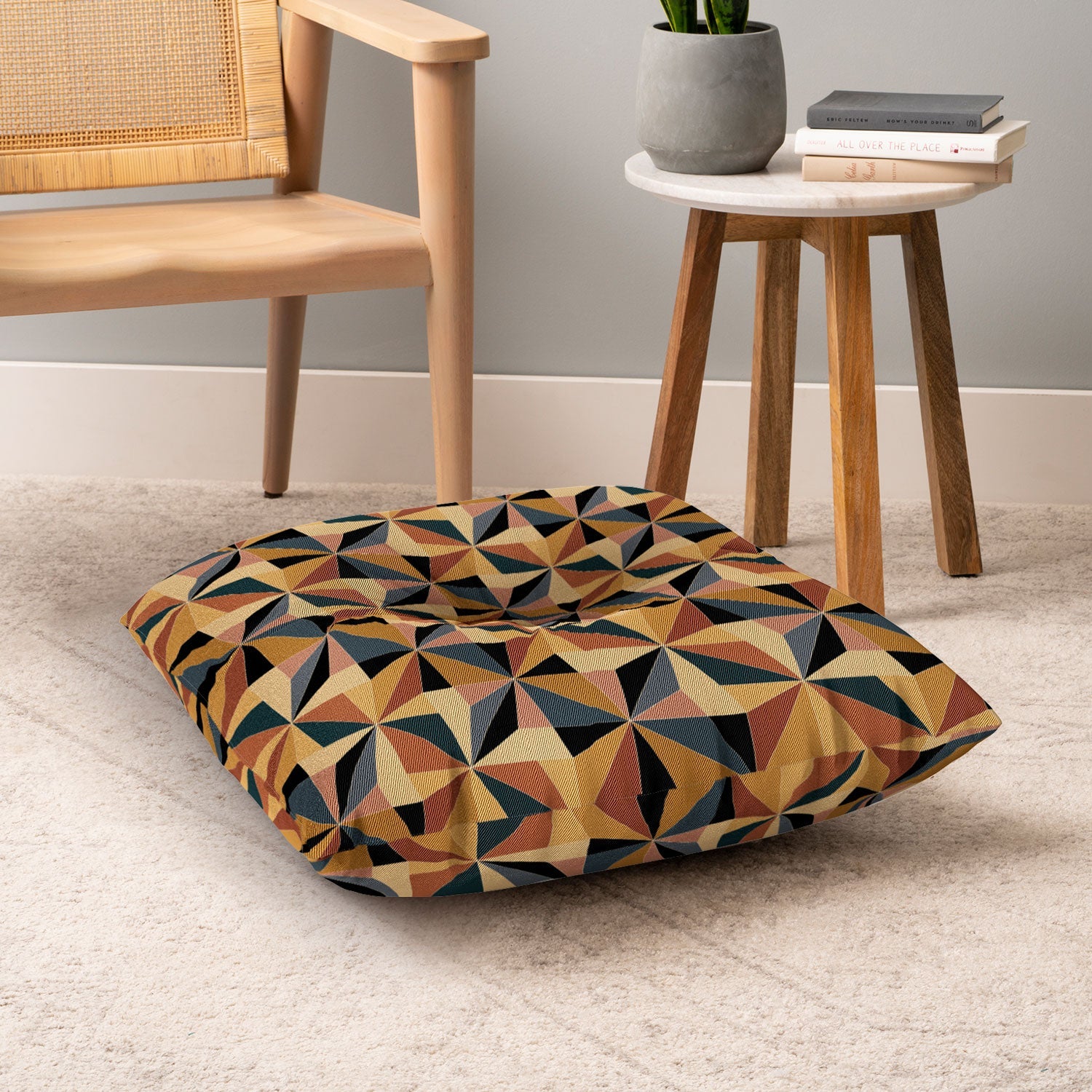Colour Poems Kaleidoscope I Floor Pillow Square