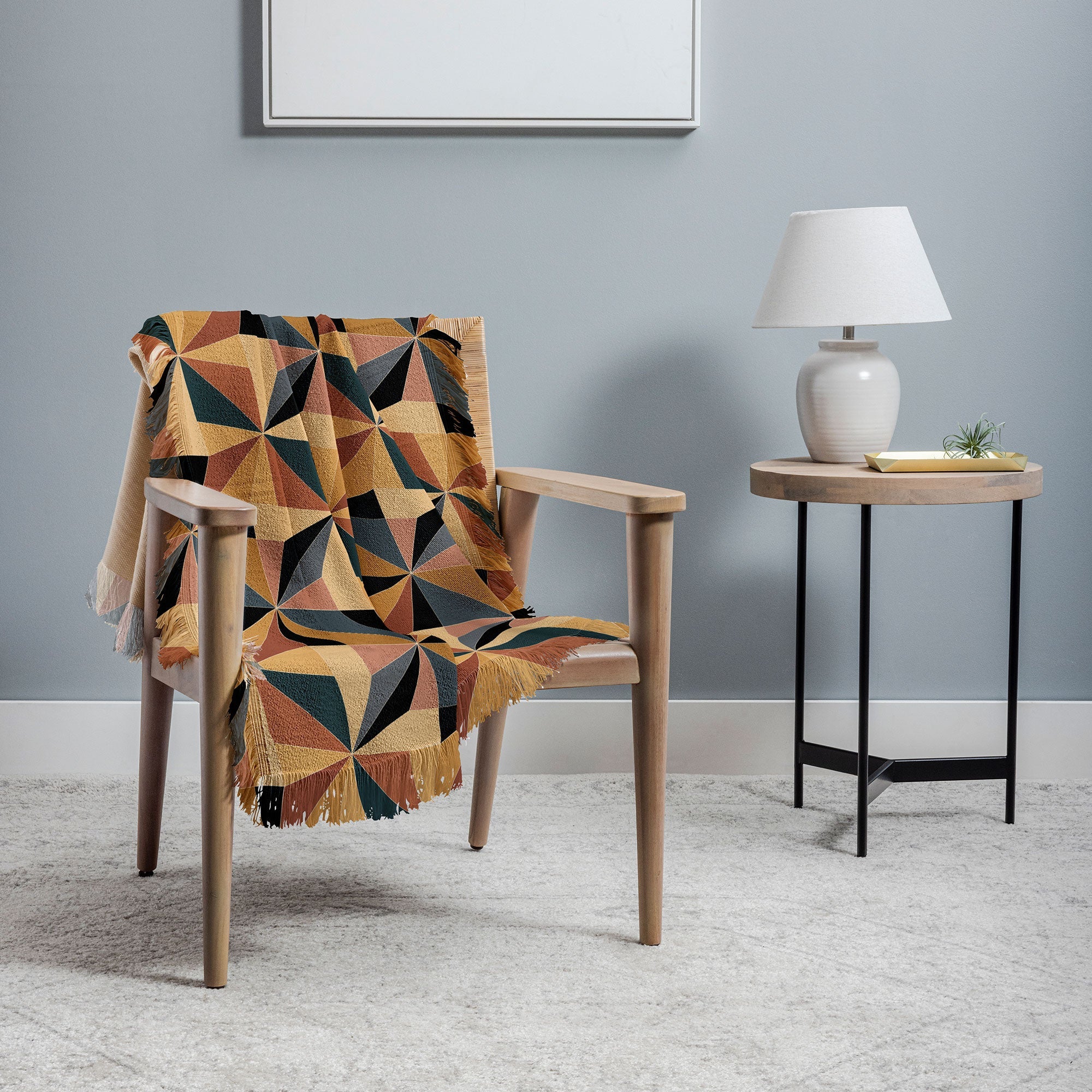 Colour Poems Kaleidoscope I Throw Blanket