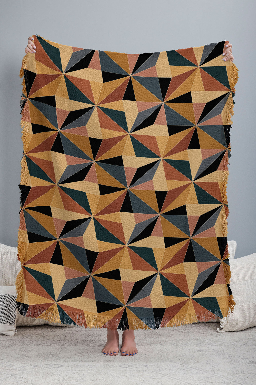 Colour Poems Kaleidoscope I Throw Blanket