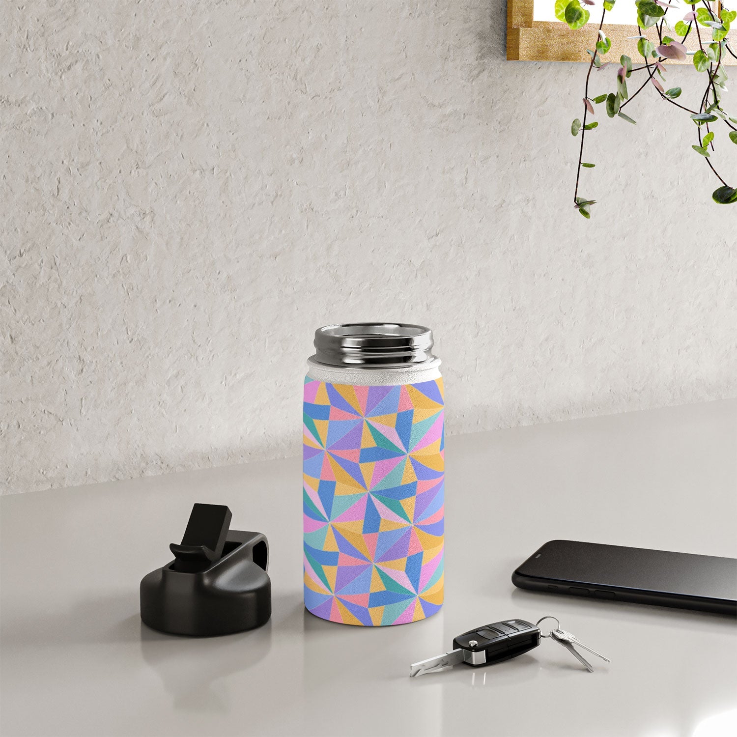 Colour Poems Kaleidoscope III Water Bottle