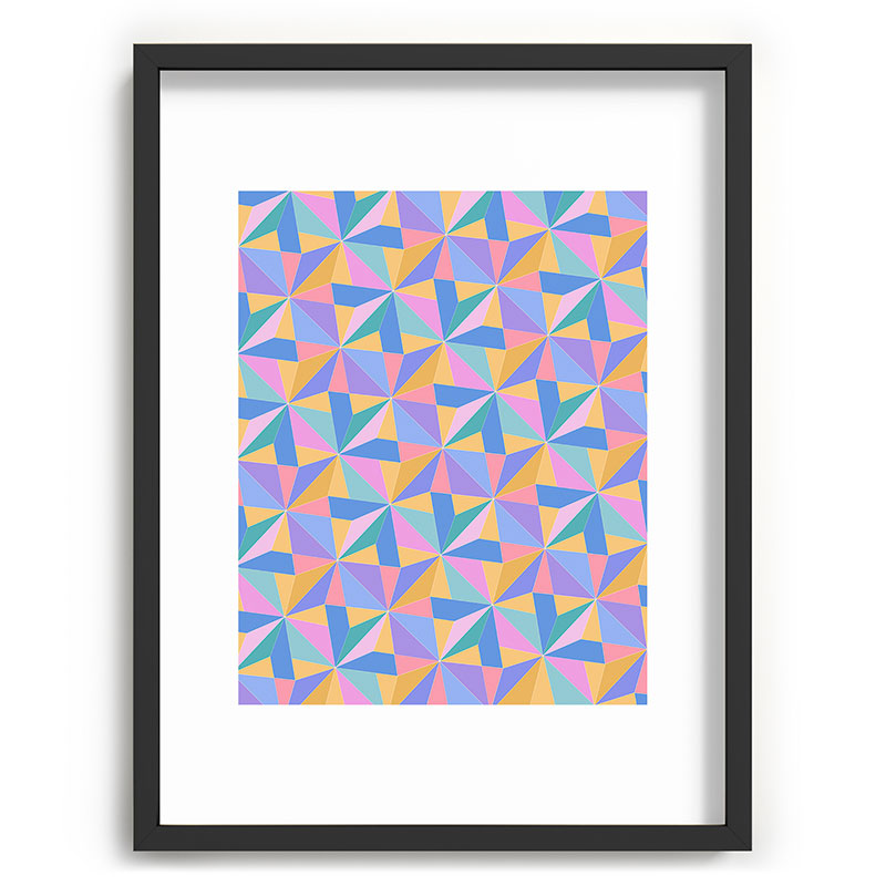 Colour Poems Kaleidoscope III Recessed Framing Rectangle