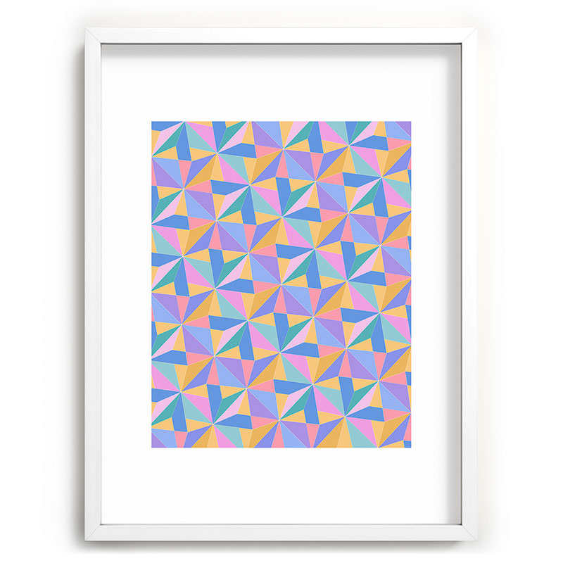Colour Poems Kaleidoscope III Recessed Framing Rectangle