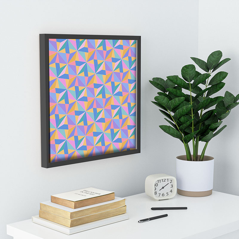 Colour Poems Kaleidoscope III Recessed Framing Square