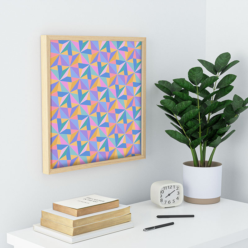 Colour Poems Kaleidoscope III Recessed Framing Square