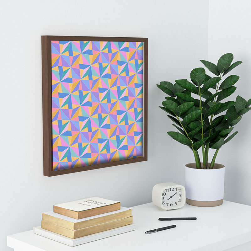 Colour Poems Kaleidoscope III Recessed Framing Square